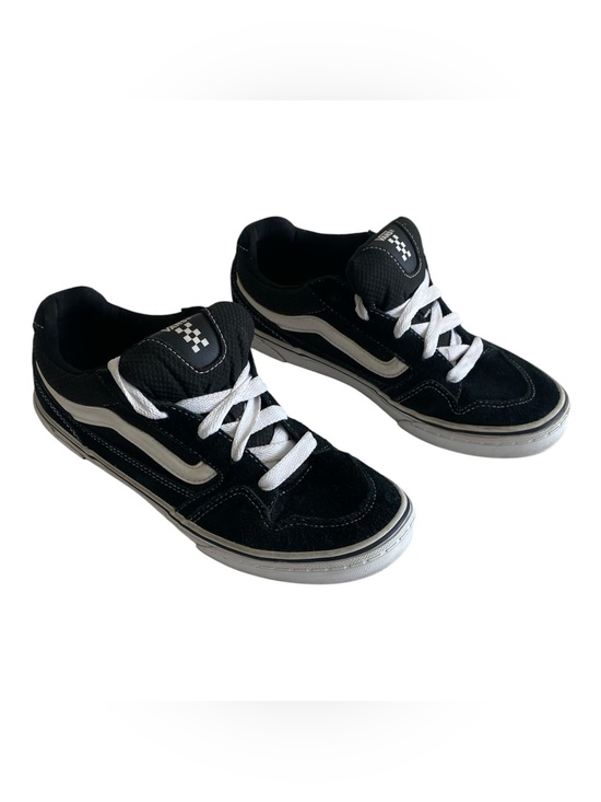 Vans Other - Vans Kids / Youth Black and White Low-Top Skate Sneakers size 7